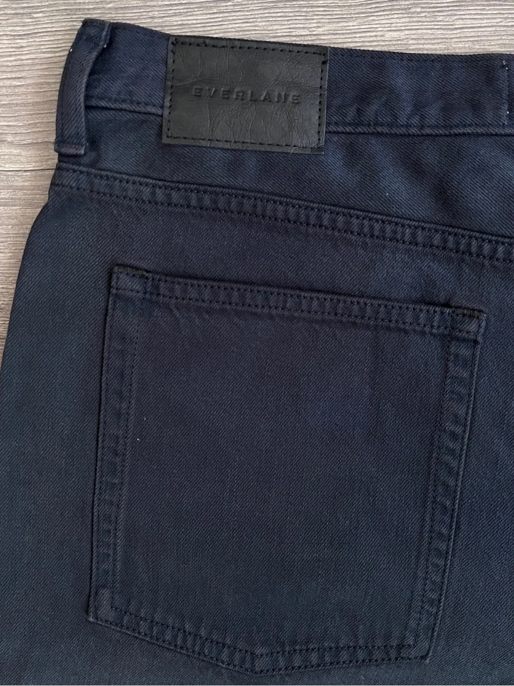 EVERLANE The OG Baggy Jeans Size 31 Ink Navy Relaxed Wide Leg Tencel Denim Retro